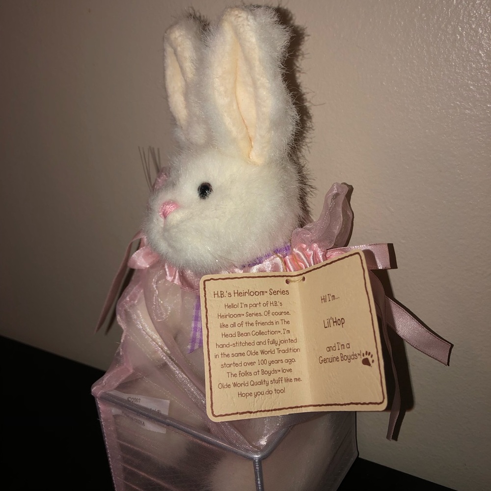❌SOLD❌Boyd’s Bear”Lil Hop”Bunny fromHB’s Heirloom Series NWT/Ornament no box - Picture 8 of 12